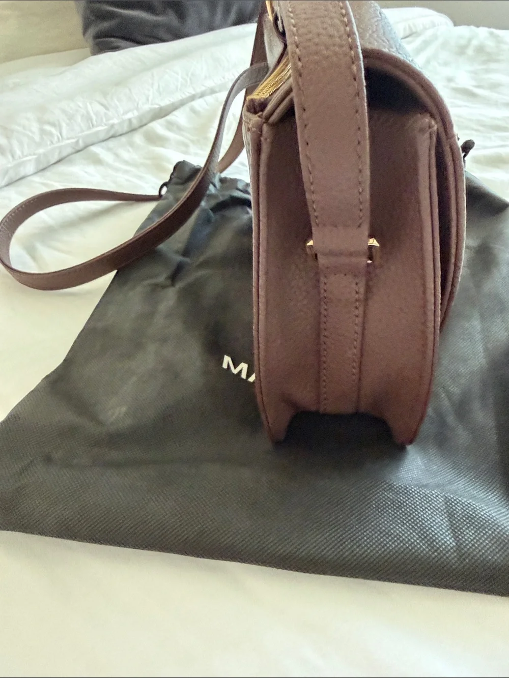 Matt & Nat Chocolate Brown Pebbled Crossbody Bag